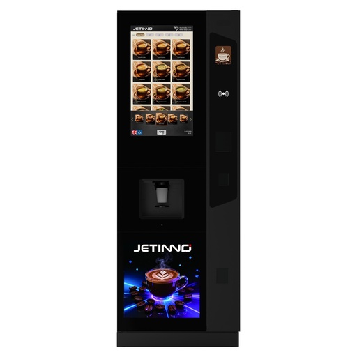 Onkel Enno Kaffeeautomat L – 27-Zoll-Standautomat mit Becherausgabe, bis 200 Tassen am Tag