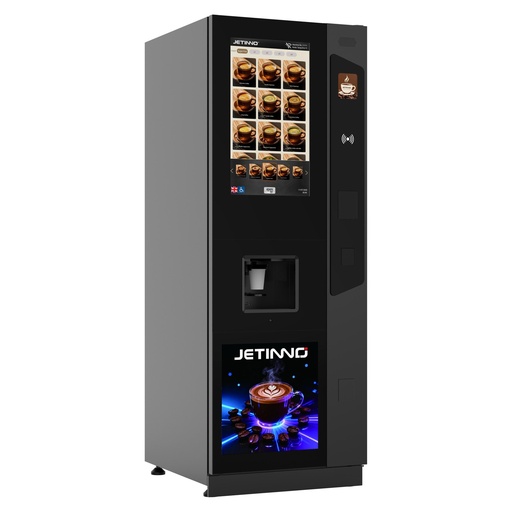 Onkel Enno Kaffeeautomat L Gastro – 27-Zoll-Standautomat mit Holzverkleidung
